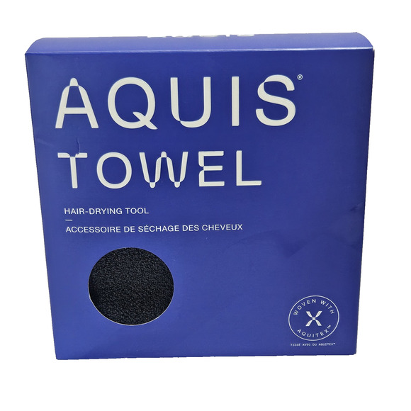 Aquis Hair Towel Strengthens Repairs Quick Drying BLACK/NEW Hair Towel - Picture 1 of 4